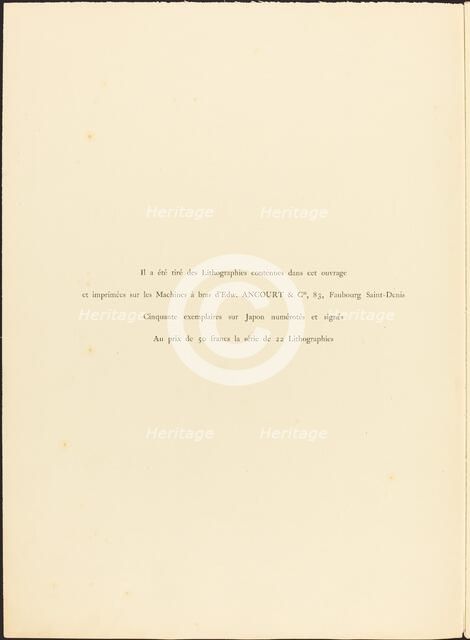 Le cafe-concert, published 1893. Creator: Henri de Toulouse-Lautrec.