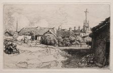 Le Calvaire, St. Jean-de-Mont, 1909. Creator: Auguste Louis Lepère (French, 1849-1918)