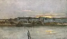 'Le Canal de l'Yser a Nieuport. 1916. Creator: Francois Flameng