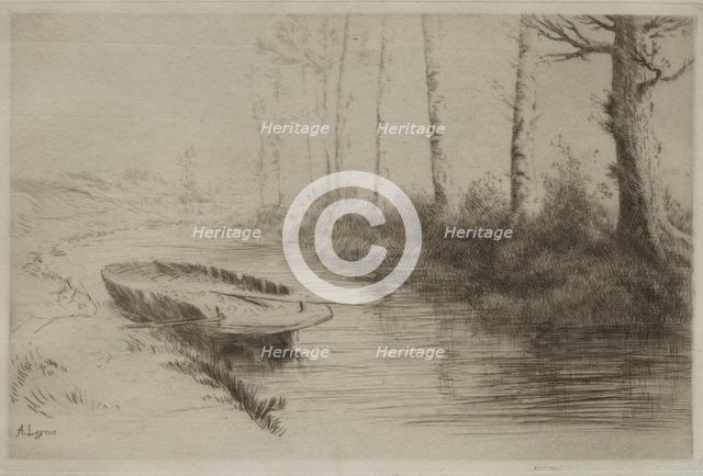 Le Canal: Effet du matin. Creator: Alphonse Legros (French, 1837-1911).