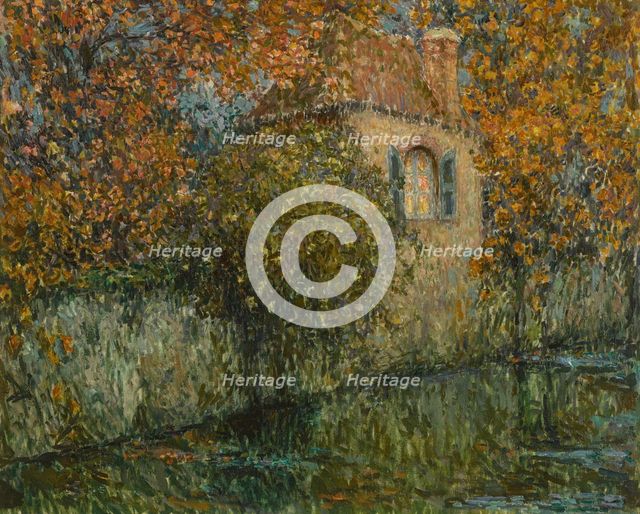 Le Canal et le pavillon, 1916. Creator: Le Sidaner, Henri (1862-1939).