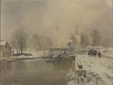 Le Canal Saint Denis, late 19th-early 20th century. Creator: Pierre Vauthier