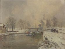 Le Canal Saint Denis, late 19th-early 20th century. Creator: Pierre Vauthier