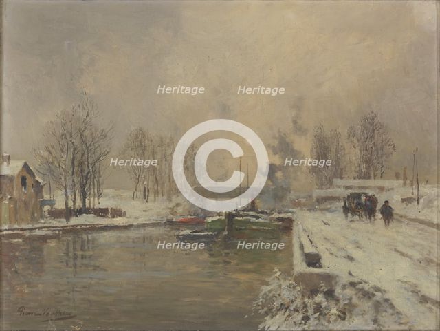 Le Canal Saint Denis, late 19th-early 20th century.  Creator: Pierre Vauthier.
