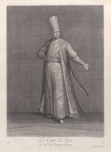 Le Capi-Aga, ou chef des Eunuques blancs, 1714-15. Creator: Unknown