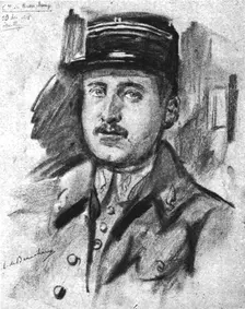 Le capitaine aviateur de Beauchamp. 10 Decembre 1916. Creator: Lucien Jonas