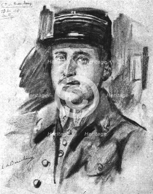 'Le capitaine aviateur de Beauchamp. 10 Decembre', 1916. Creator: Lucien Jonas.