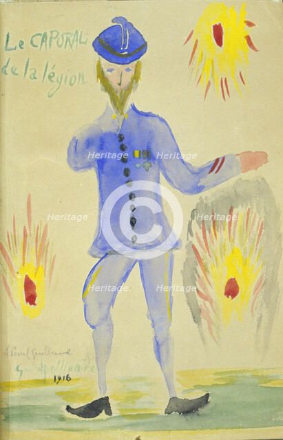 'Le caporal de la legion', 1916. Artist: Guillaume Apollinaire