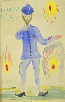 Le caporal de la legion 1916. Artist: Guillaume Apollinaire