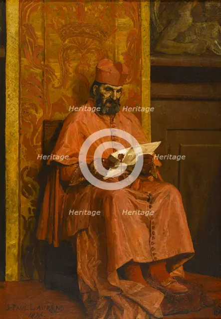 Le Cardinal, 1874. Creator: Jean-Paul Laurens.