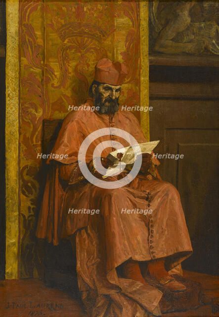 Le Cardinal, 1874. Creator: Jean-Paul Laurens.
