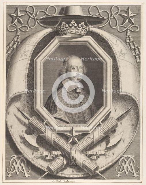 Le Cardinal Jules Mazarin, 1659. Creator: Robert Nanteuil.