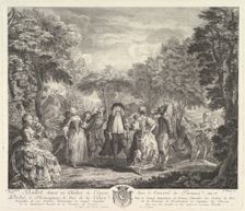 Le Carnaval du Parnasse, 1761-62. Creator: Pierre François Basan