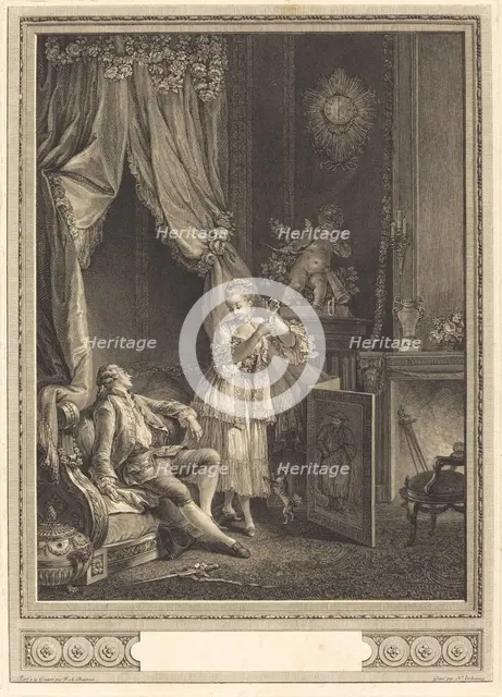 Le Carquois épuisé (The Empty Quiver), 1775. Creator: Nicolas Delaunay.