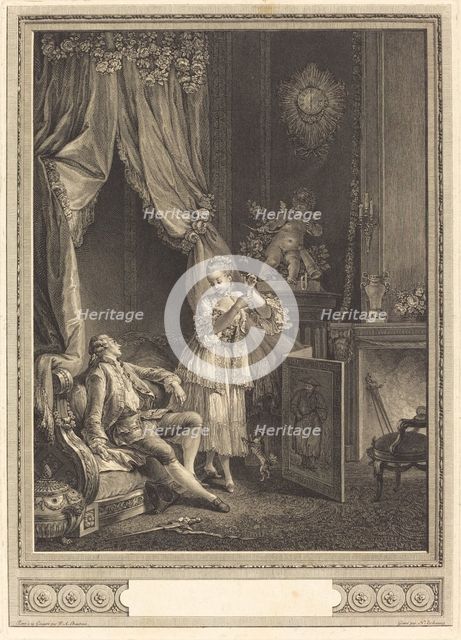 Le Carquois épuisé (The Empty Quiver), 1775. Creator: Nicolas Delaunay.