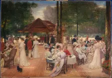 Le Cercle de l'île de Puteaux, c1907. Creator: Henri Gervex