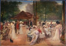 Le Cercle de l'île de Puteaux, c1907. Creator: Henri Gervex