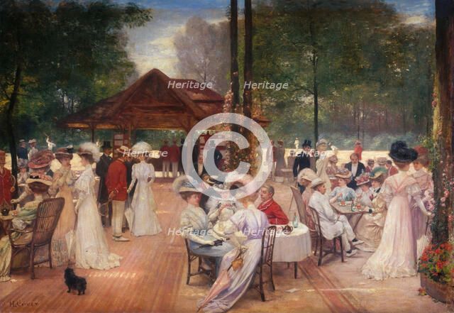 Le Cercle de l'île de Puteaux, c. 1907. Creator: Gervex, Henri (1852-1929).