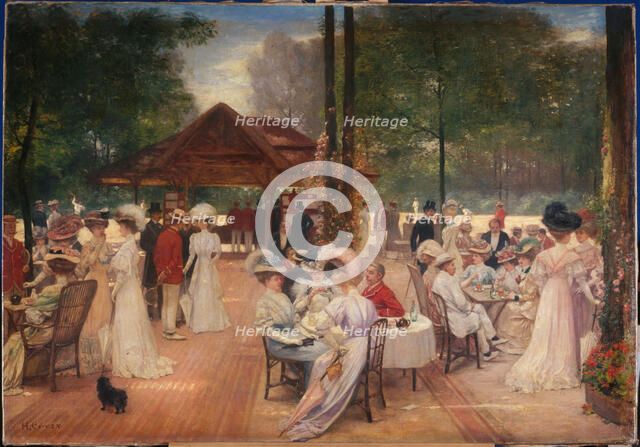 Le Cercle de l'île de Puteaux, c1907. Creator: Henri Gervex.