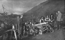 Le Cercueil du general Serret, mort de ses blessures en terre D'Alsace..., 1916. Creator: Unknown