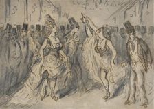 Le Chahut, 19th century. Creator: Constantin Guys