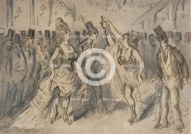 Le Chahut, 19th century. Creator: Constantin Guys.