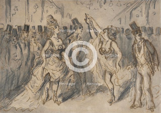 Le Chahut, 19th century. Creator: Constantin Guys.