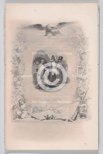 Le Champ d'Asile from The Songs of Béranger, 1829. Creators: Melchior Péronard, Auguste Dutillois.