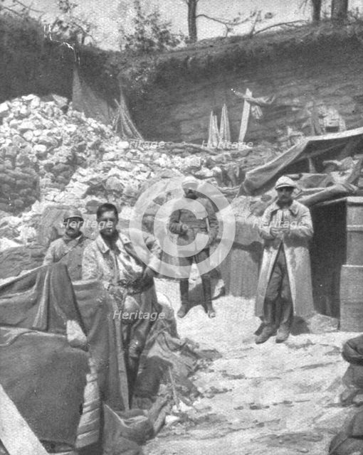 'Le Champ de Bataille; A l'Est de la Meuse: le poste de commandement d'une..., 1916 (1924) Creator: Unknown.