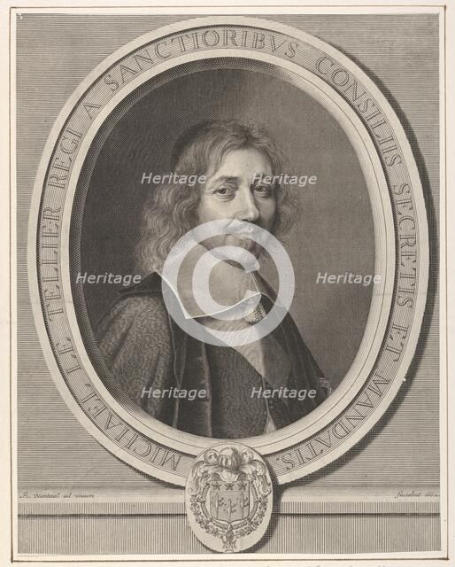Le Chancelier Michel IV Le Tellier, 1662. Creator: Robert Nanteuil.