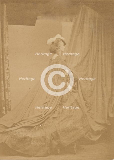 Le chapeau à plume (autre), 1860s. Creator: Pierre-Louis Pierson.