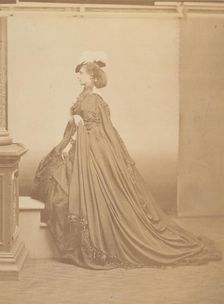 Le chapeau à plumes, 1860s. Creator: Pierre-Louis Pierson