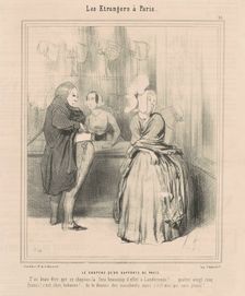 Le chapeau qu'on rapporte de Paris, 1844. Creator: Honore Daumier