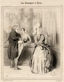 Le Chapeau qu'on rapporte de Paris, 1844. Creator: Honore Daumier