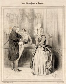 Le Chapeau qu'on rapporte de Paris, 1844. Creator: Honore Daumier