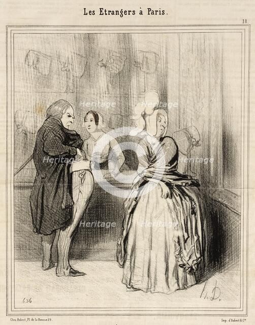 Le Chapeau qu'on rapporte de Paris, 1844. Creator: Honore Daumier.