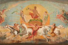 Le char d'Apollon - esquisse pour l'ancien hôtel de Ville, c.1851. Creator: Léon Cogniet