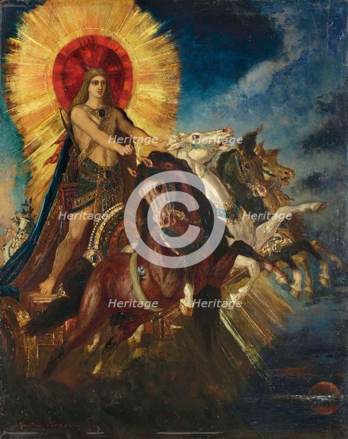 Le char d'Apollon ou Phébus-Apollon. Creator: Moreau, Gustave (1826-1898).