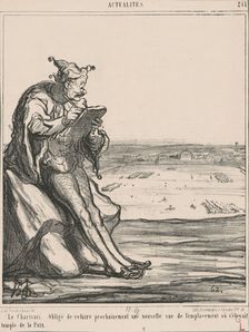 Le Charivari, obligé de refaire prochainement une nouvelle vue..., 19th century. Creator: Honore Daumier