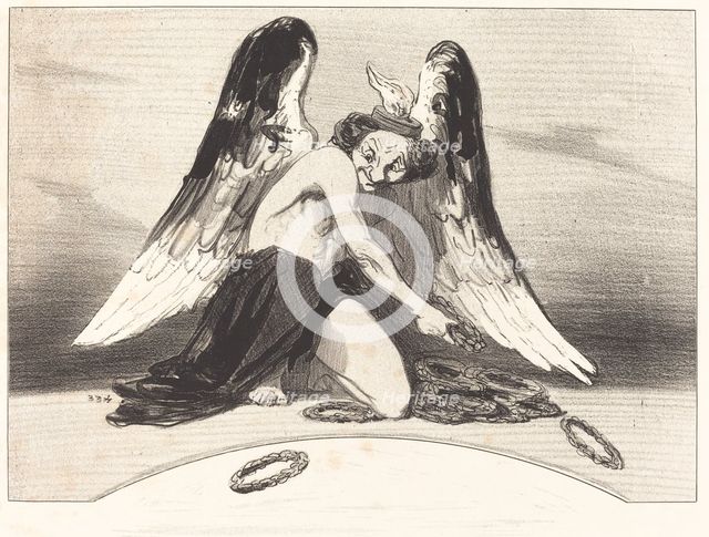 Le Charivari reconnaissant a l'année 1841, (1841). Creator: Honore Daumier.