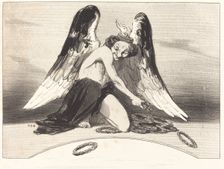Le Charivari reconnaissant a l'année 1841, (1841). Creator: Honore Daumier