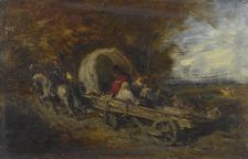 Le chariot, between 1843 and 1844. Creator: Felix Francois Georges Philibert Ziem
