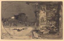 Le Château des hiboux (Castle of the Owls), 1877-1887. Creator: Felix Hilaire Buhot