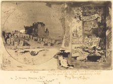 Le Château des hiboux (Castle of the Owls), 1877-1887. Creator: Felix Hilaire Buhot