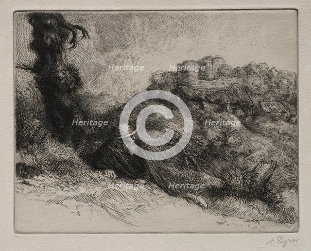 Le Châteaux des Revenants. Creator: Alphonse Legros (French, 1837-1911).