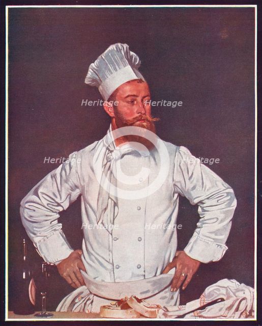 'Le Chef de l'Hôtel Chatham, Paris', c1921. Artist: William Newenham Montague Orpen.