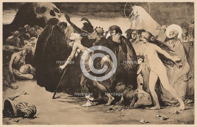 Le Chemin de la Mort (The Path of Death), c. 1898. Creator: Trigoulet, Eugène (1867-1910).