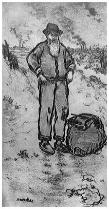 Le Chemineau c1870-1920 (1924). Artist: Jean Francois Raffaelli