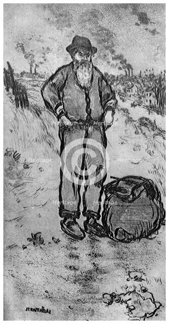 'Le Chemineau', c1870-1920 (1924). Artist: Jean Francois Raffaelli