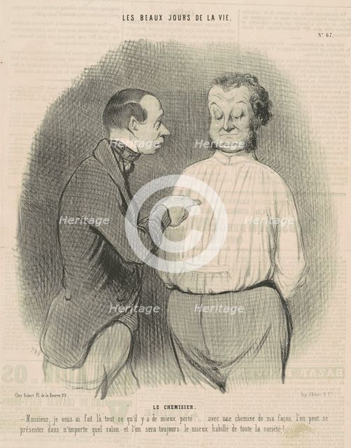 Le chemisier, 19th century. Creator: Honore Daumier.